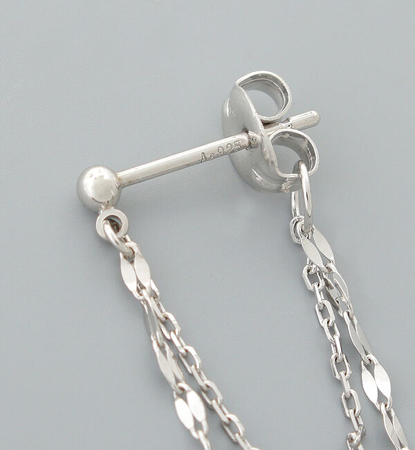 JUPITER「【WEB限定】SV925チェーンフープピアス」|ピアス|