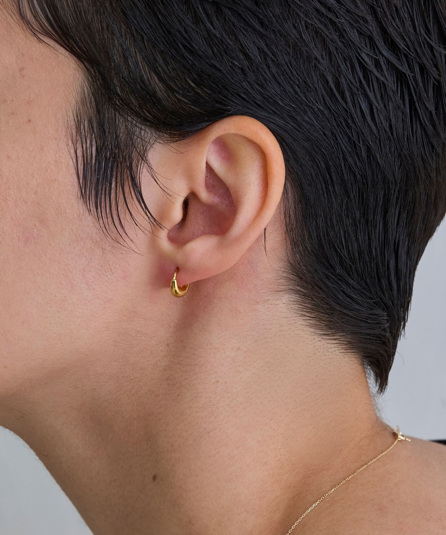 JUPITER「【SV】ドロップフープピアス ゴールド ニッケルフリー」|ピアス|