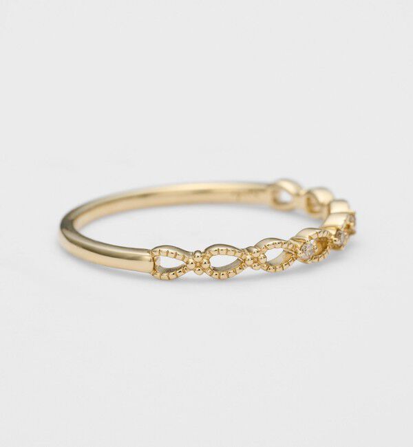 agete「K10ダイヤモンドリング（0.01ct）」|リング|