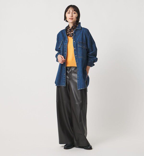 UNITED ARROWS「＜SACRA＞デニム ロングシャツ」|シャツ・ブラウス|