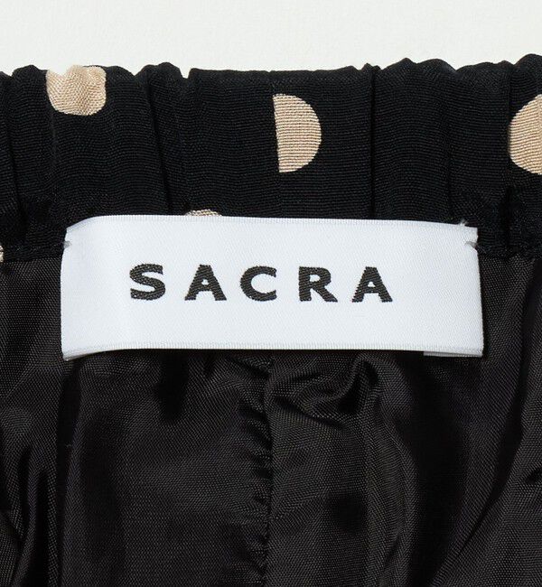 UNITED ARROWS「＜SACRA＞ドット プリント ワイドパンツ」|その他|