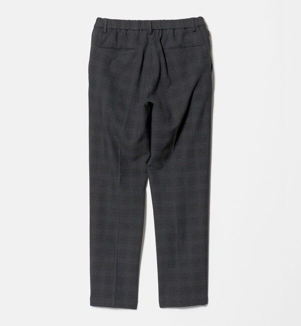 UNITED ARROWS「グレンプレイド ノープリーツ テーパードパンツ UA COZY ウォッシャブル 2WAYストレッチ」|スラックス|