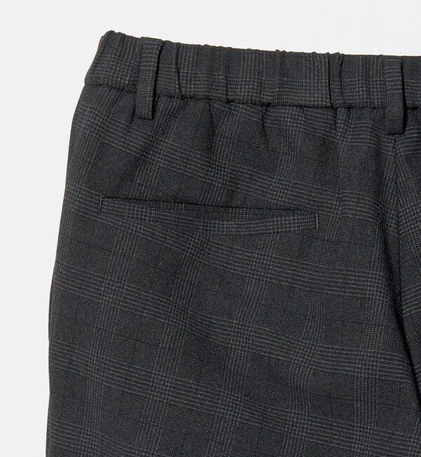 UNITED ARROWS「グレンプレイド ノープリーツ テーパードパンツ UA COZY ウォッシャブル 2WAYストレッチ」|スラックス|