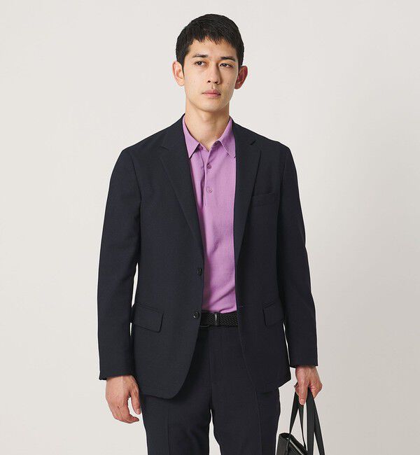 UNITED ARROWS「テックツイル シングル 2ボタン テーラードジャケット UA COZY ウォッシャブル ヨコストレッチ」|テーラードジャケット|