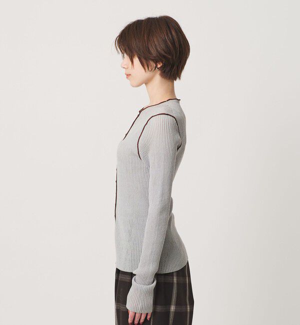BEAUTY&YOUTH UNITED ARROWS「リブ トリミング カーディガン ウォッシャブル」|カーディガン|