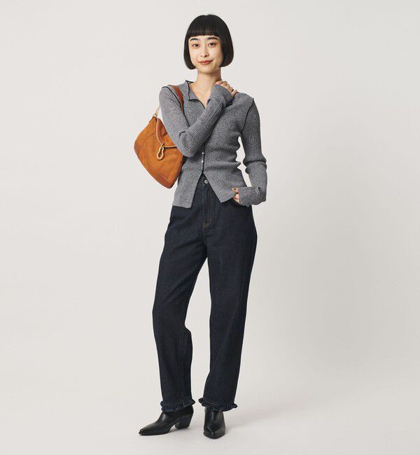 BEAUTY&YOUTH UNITED ARROWS「リブ トリミング カーディガン ウォッシャブル」|カーディガン|