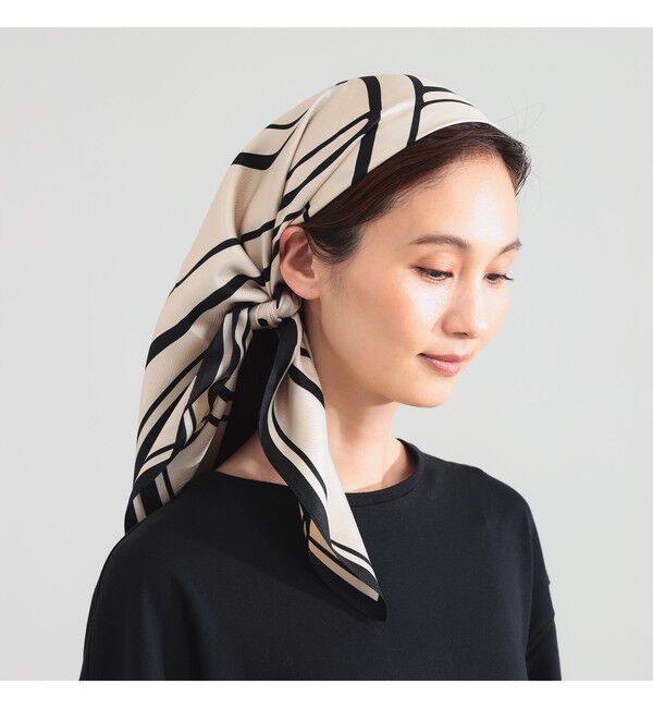 Demi-Luxe BEAMS 「lescarf / モノグラム スカーフ」|ストール|