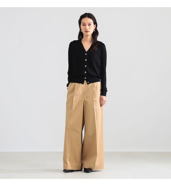 Demi-Luxe BEAMS 「SLOANE / 18ゲージ シルク Vネック カーディガン」|ニット・セーター|