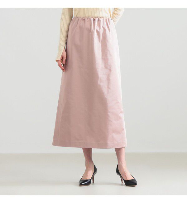 Demi-Luxe BEAMS 「サイドスリット サテン スカート」|スカート|