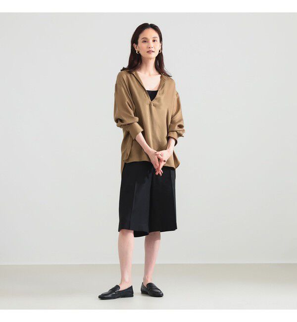 Demi-Luxe BEAMS 「クリース オーバー ショートパンツ」|チノ|