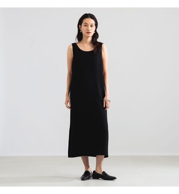 Demi-Luxe BEAMS 「スラブ バックサテン ワンピース」|ワンピース|