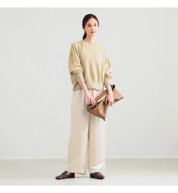 Demi-Luxe BEAMS 「アセテート バックサテン パンツ」|チノ|
