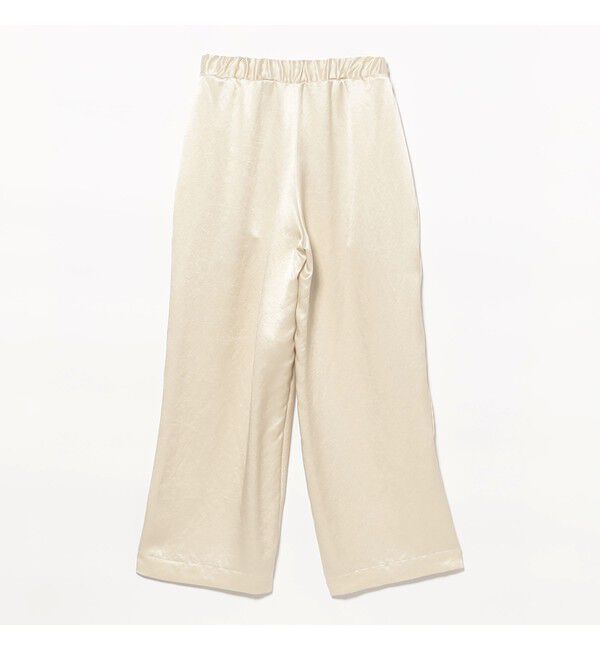 Demi-Luxe BEAMS 「アセテート バックサテン パンツ」|チノ|
