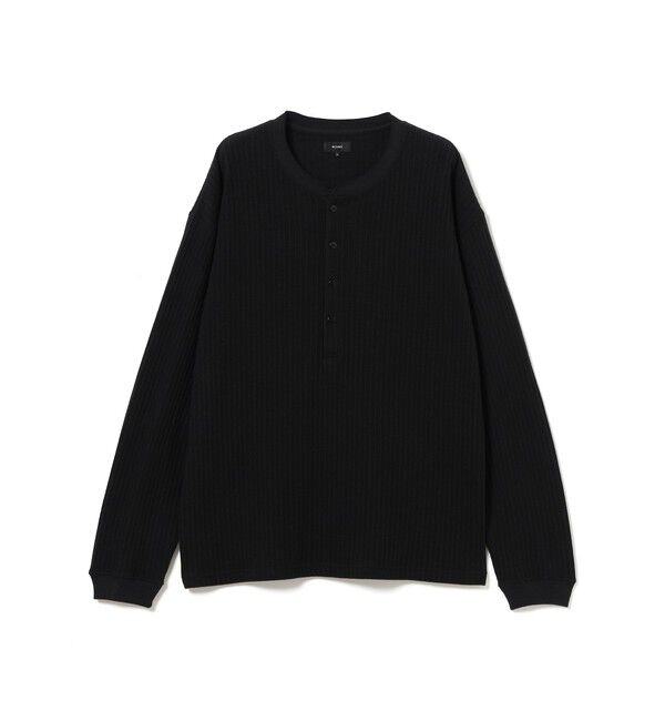 BEAMS「ヘンリーネック Tシャツ」|Tシャツ・カットソー|BLACK
