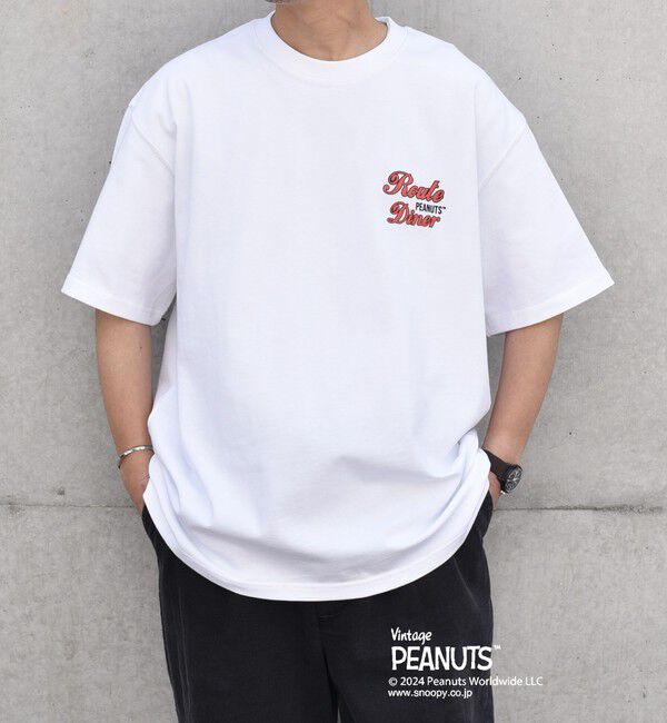 SHIPS any「SHIPS any: SNOOPY コラボ カルチャー グラフィック バック プリント Tシャツ◇」|Tシャツ・カットソー|