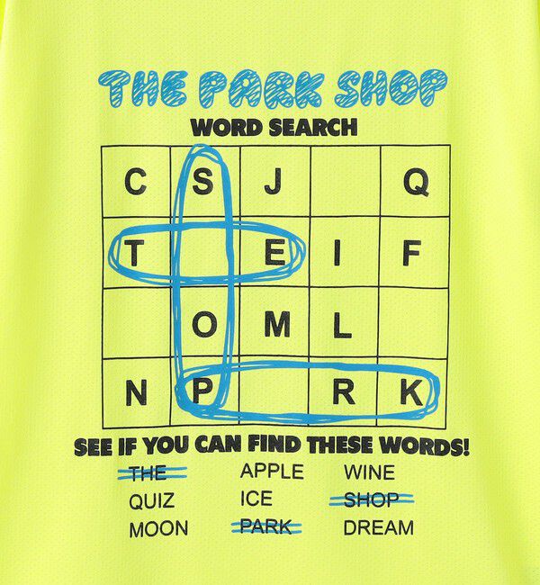 SHIPS KIDS「THE PARK SHOP:115～145cm /WORD SEARCH Tシャツ」|Tシャツ・カットソー|