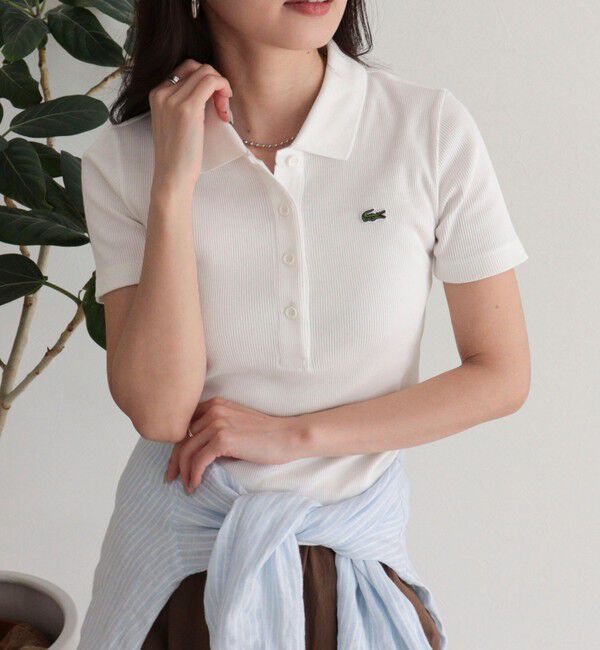 fredy emue「【LACOSTE/ラコステ】ワンポイントリブポロシャツ」|ポロシャツ|