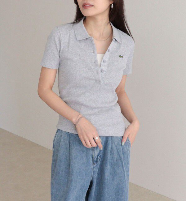 fredy emue「【LACOSTE/ラコステ】ワンポイントリブポロシャツ」|ポロシャツ|