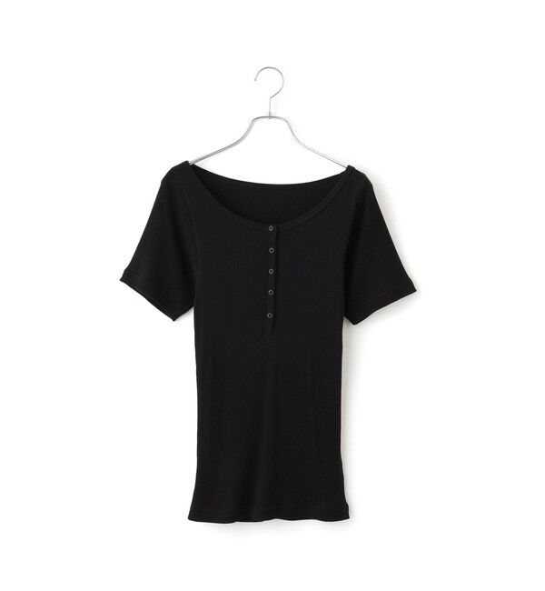 ADAM ET ROPE'「ハーフスリーブリブTシャツ」|Tシャツ・カットソー|