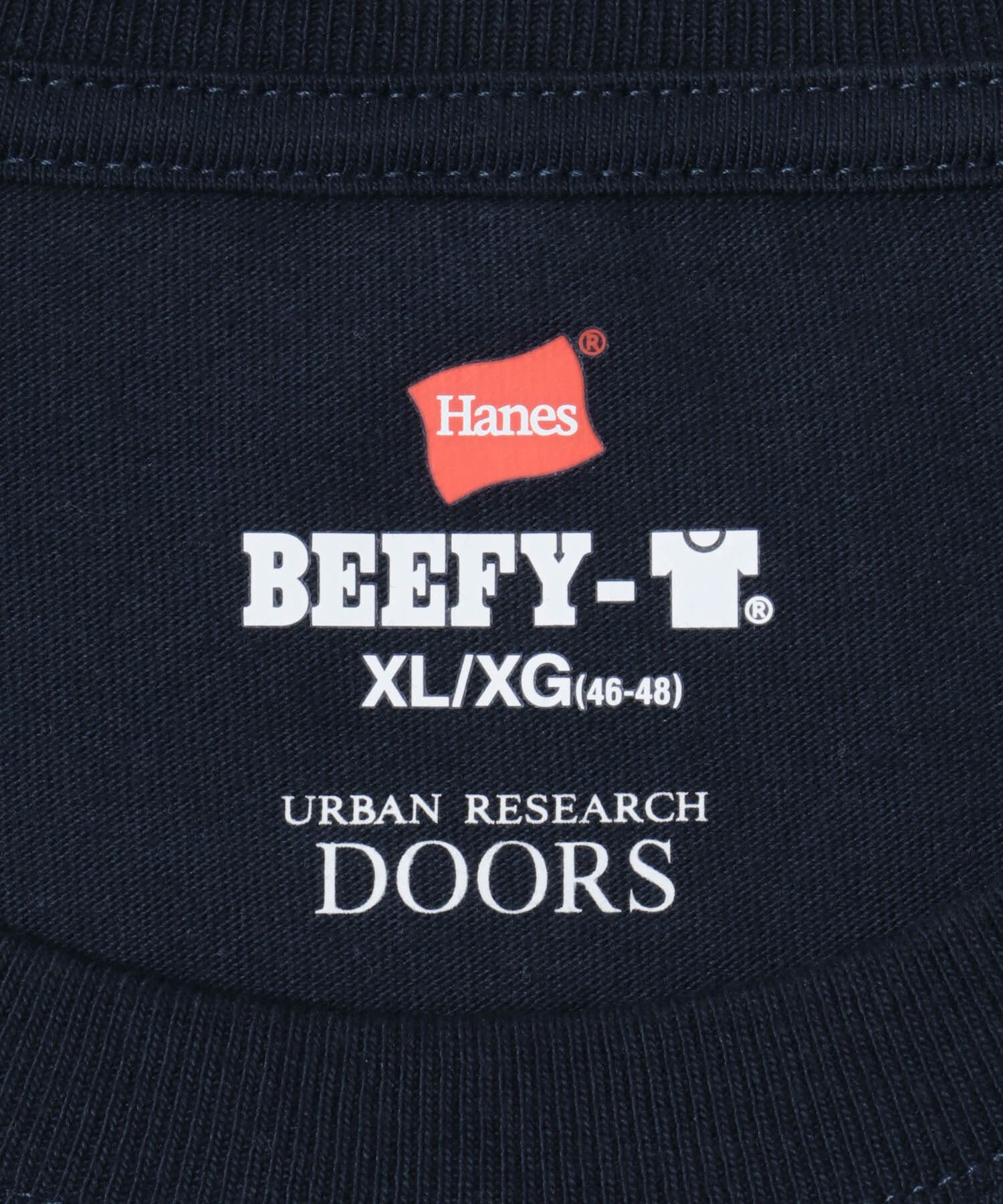 URBAN RESEARCH DOORS「『別注』Hanes&times;DOORS　BEEFY-T-SHIRTS FIT LONG-SLEEVE」|Tシャツ・カットソー|