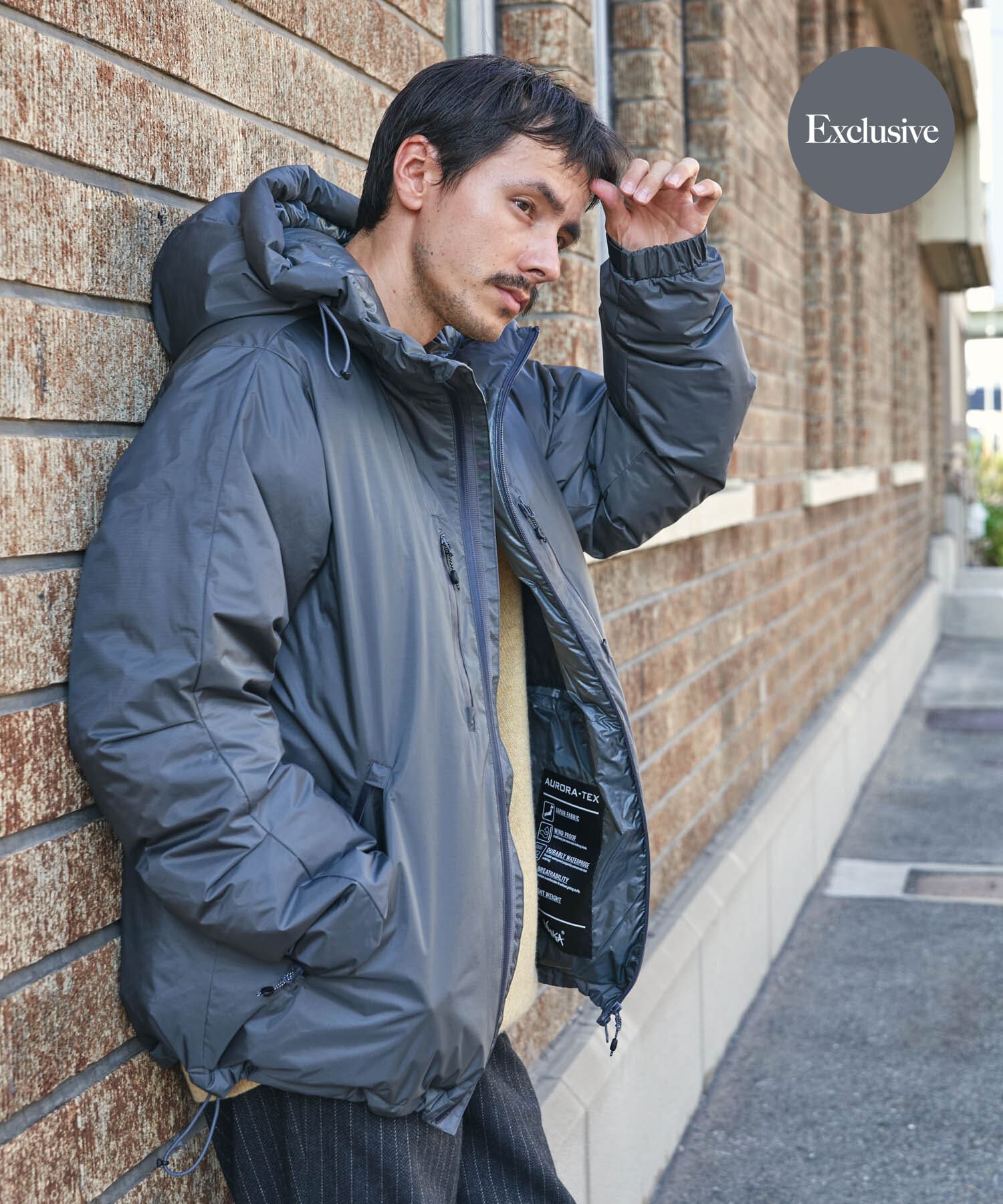 URBAN RESEARCH DOORS「『別注』NANGA&times;DOORS　AURORA TEX DOWN PARKA」|ダウン|チャコールグレー