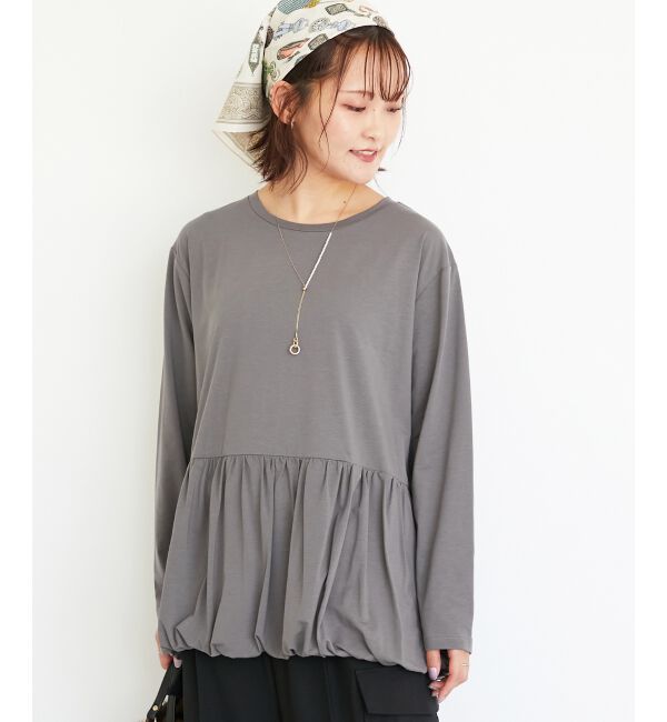 「《WEB・一部店舗限定》AL裾バルーンカットソー」|Tシャツ・カットソー|
