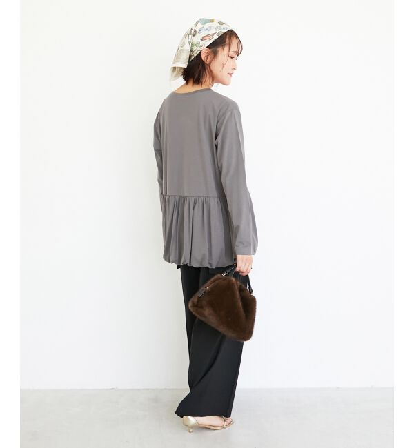  「《WEB・一部店舗限定》AL裾バルーンカットソー」|Tシャツ・カットソー|