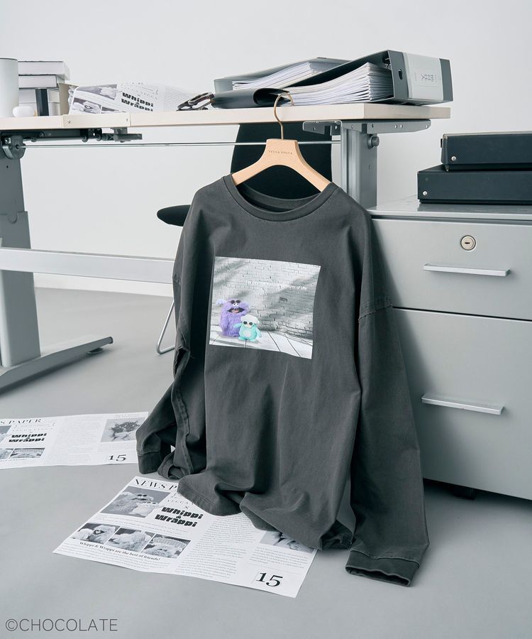 YECCA VECCA「【Whippi&Wrappi】プリントロンTee①」|Tシャツ・カットソー|