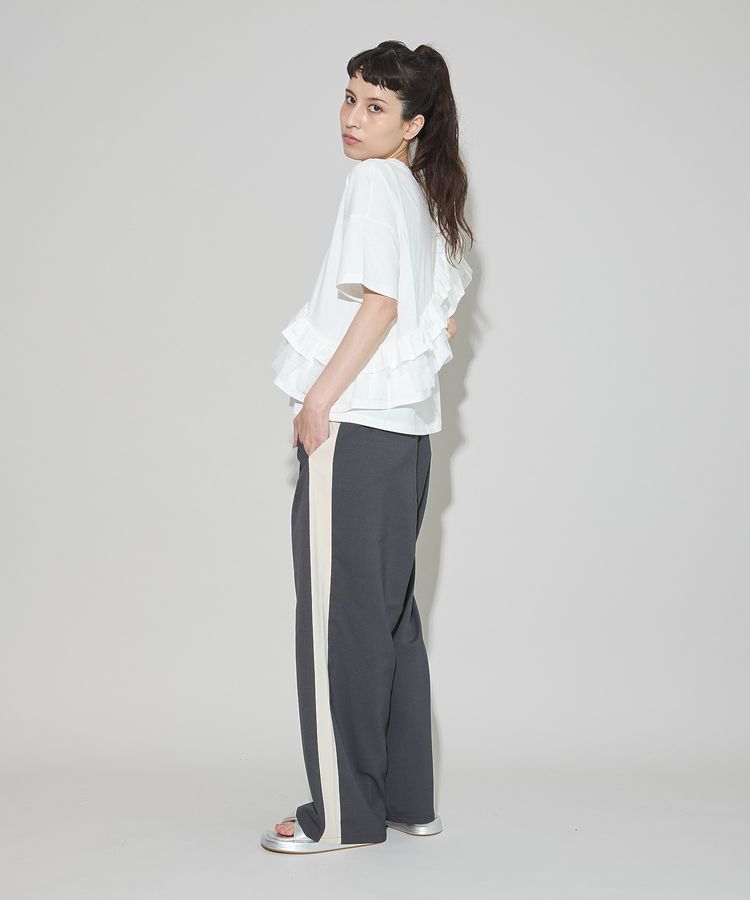 GARAGE OF GOOD CLOTHING「タックフリル&times;チュールプルオーバー」|Tシャツ・カットソー|