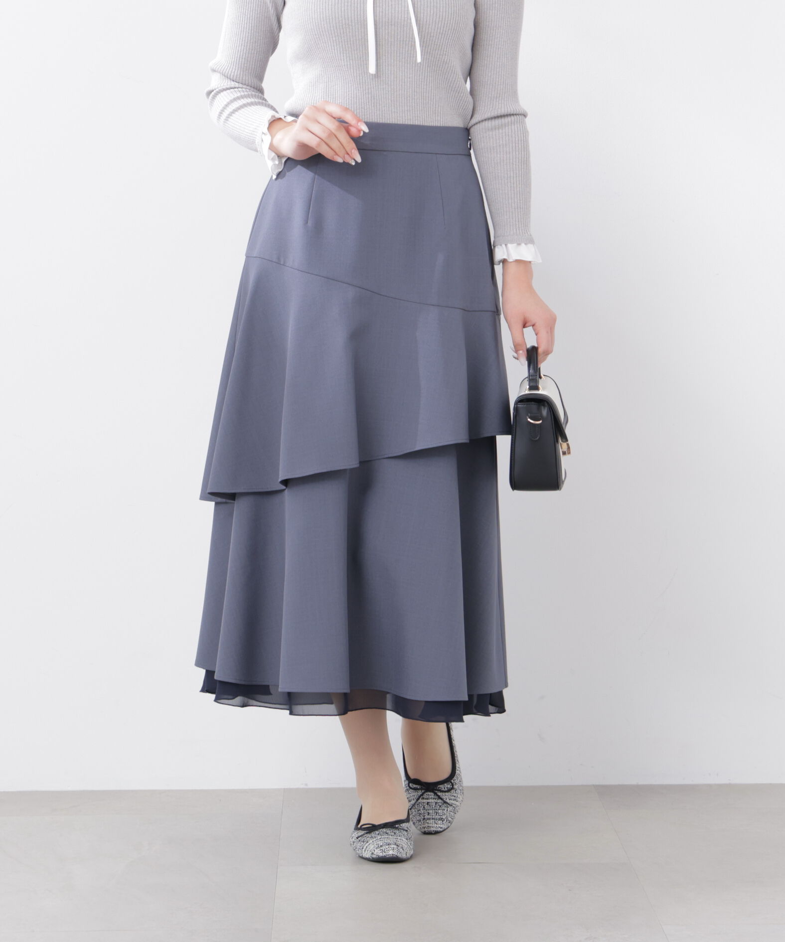 PROPORTION BODY DRESSING「フリルレイヤードスカート　26SS」|スカート|