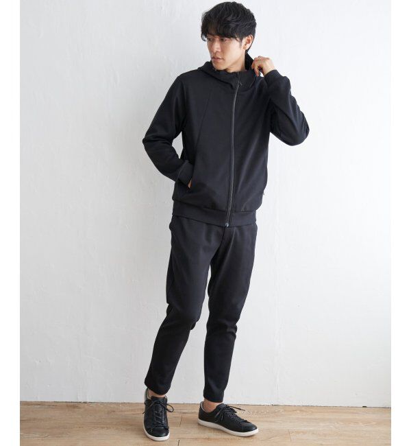 ikka「テックストレッチジップパーカー」|カーディガン|