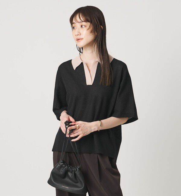UNITED ARROWS「スキッパー ドルマンスリーブ ニット ‐ウォッシャブル‐」|ニット・セーター|