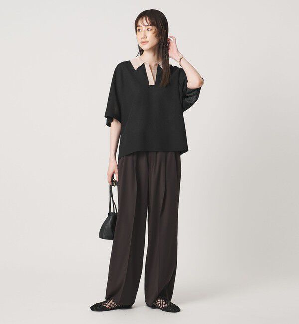UNITED ARROWS「スキッパー ドルマンスリーブ ニット ‐ウォッシャブル‐」|ニット・セーター|