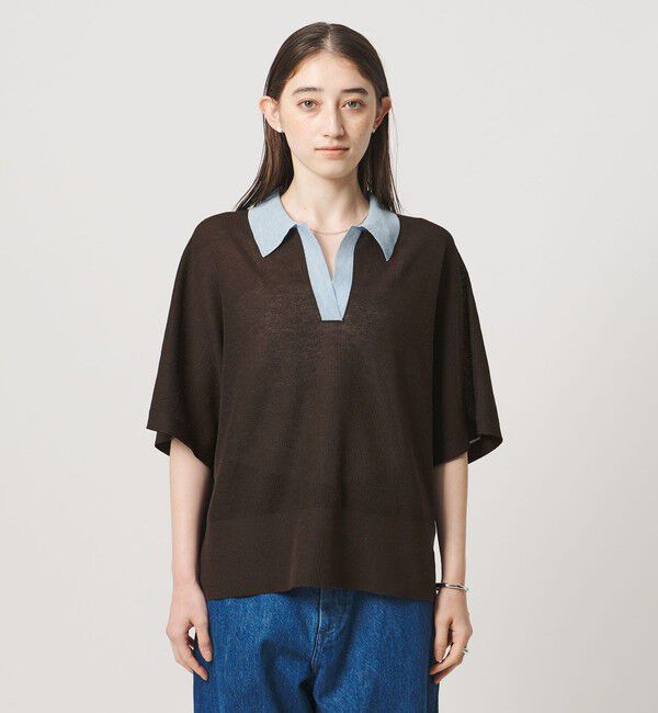 UNITED ARROWS「スキッパー ドルマンスリーブ ニット ‐ウォッシャブル‐」|ニット・セーター|