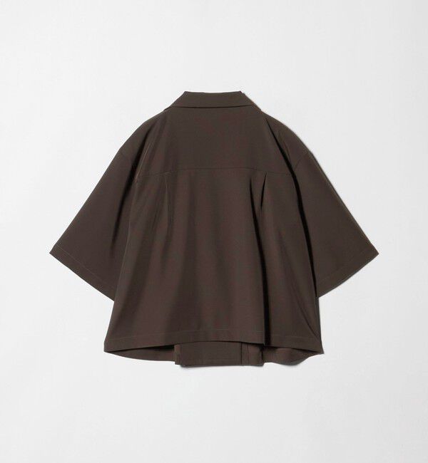 UNITED ARROWS「ツイル ハーフスリーブ シャツ ジャケット ‐ストレッチ 防シワ 接触冷感‐」|シャツ・ブラウス|