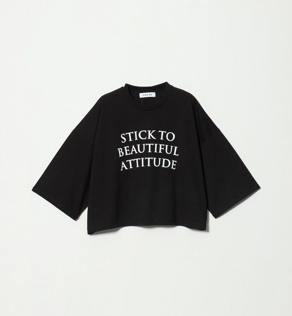 UNITED ARROWS「＜SACRA＞６分袖 レター Tシャツ」|Tシャツ・カットソー|