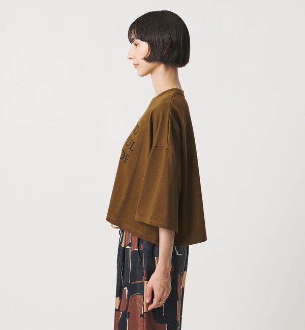 UNITED ARROWS「＜SACRA＞６分袖 レター Tシャツ」|Tシャツ・カットソー|