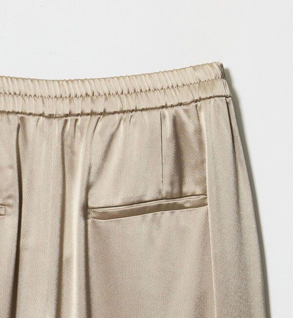 UNITED ARROWS「サテン ギャザー テーパード ワイドパンツ」|その他|