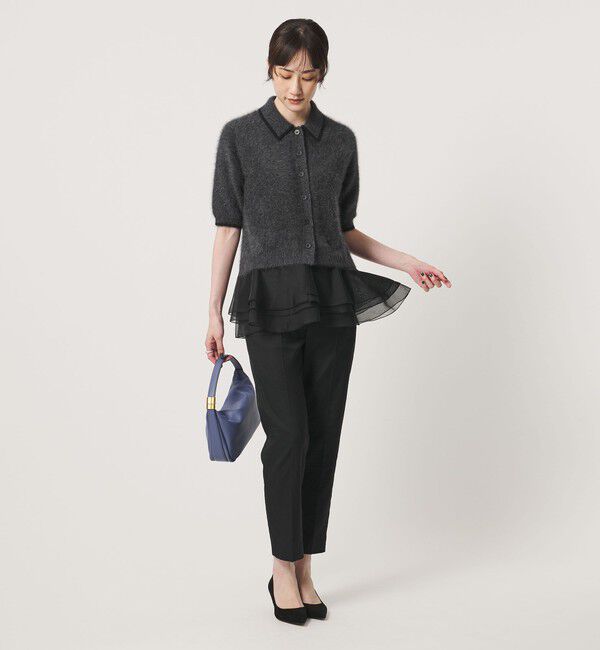 UNITED ARROWS「フォックスカシミヤ オーガンジーコンビ ポロニット」|ニット・セーター|