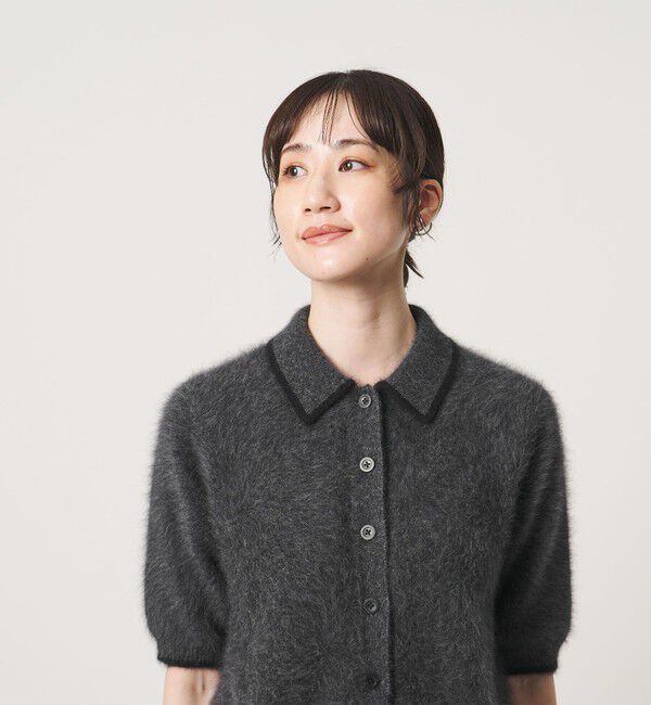 UNITED ARROWS「フォックスカシミヤ オーガンジーコンビ ポロニット」|ニット・セーター|
