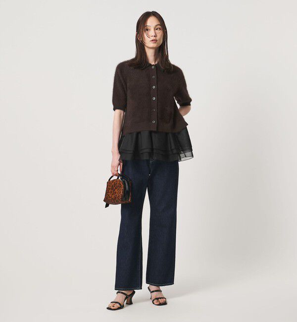 UNITED ARROWS「フォックスカシミヤ オーガンジーコンビ ポロニット」|ニット・セーター|