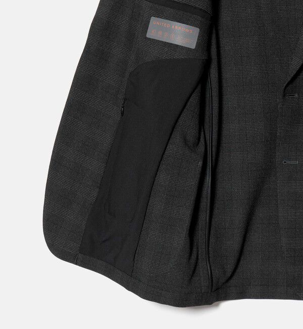 UNITED ARROWS「グレンプレイド シングル 2ボタン テーラードジャケット UA COZY ウォッシャブル 2WAYストレッチ」|テーラードジャケット|