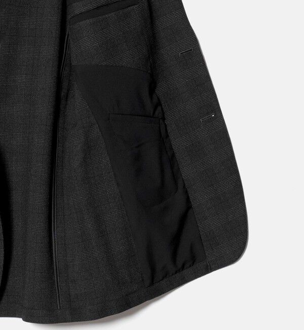 UNITED ARROWS「グレンプレイド シングル 2ボタン テーラードジャケット UA COZY ウォッシャブル 2WAYストレッチ」|テーラードジャケット|