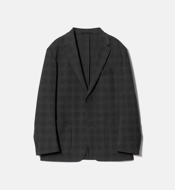 UNITED ARROWS「グレンプレイド シングル 2ボタン テーラードジャケット UA COZY ウォッシャブル 2WAYストレッチ」|テーラードジャケット|