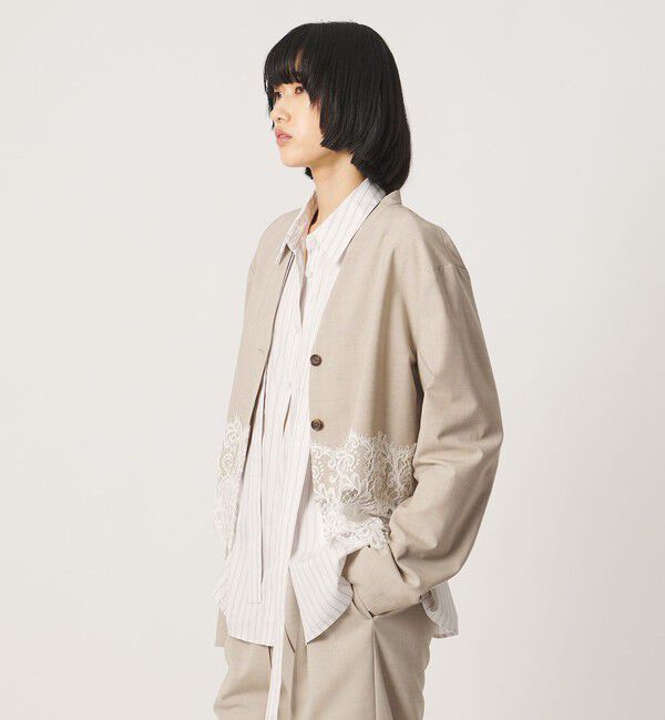 AEWEN MATOPH「＜AEWEN MATOPH＞レース コンビ シャツブラウス」|シャツ・ブラウス|