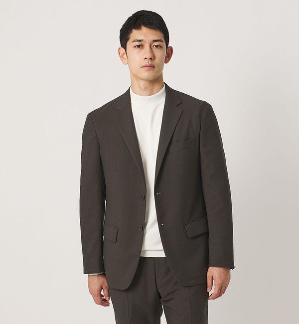 UNITED ARROWS「テックツイル シングル 2ボタン テーラードジャケット UA COZY ウォッシャブル ヨコストレッチ」|テーラードジャケット|
