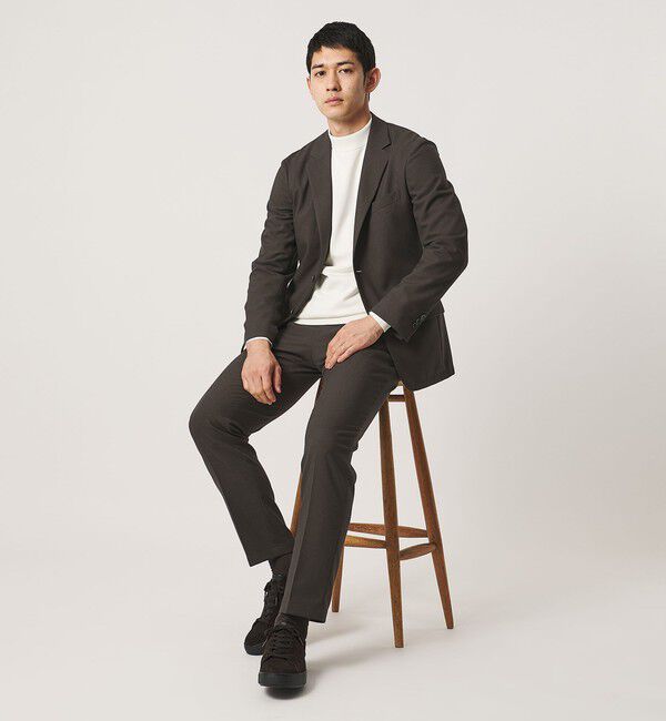UNITED ARROWS「テックツイル シングル 2ボタン テーラードジャケット UA COZY ウォッシャブル ヨコストレッチ」|テーラードジャケット|