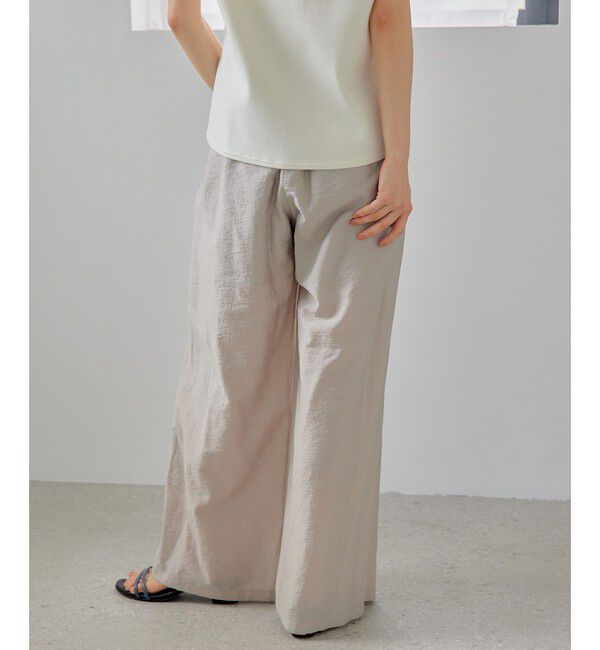 EMMEL REFINES「＜EMMEL REFINES＞EM マーブルローン イージーパンツ」|チノ|