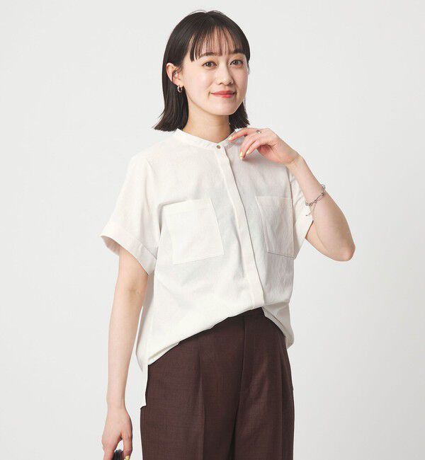 UNITED ARROWS green label relaxing「Breeze Cool ポケット シャツ マシンウォッシャブル 吸水速乾 通気性 UVカット」|シャツ・ブラウス|