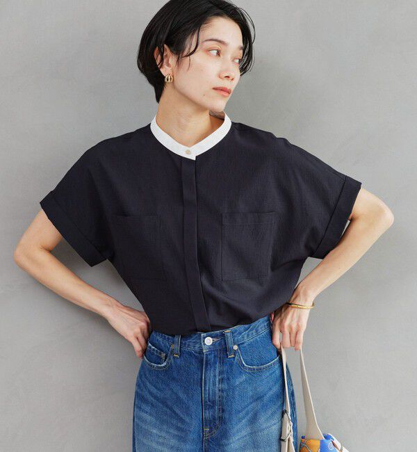UNITED ARROWS green label relaxing「Breeze Cool ポケット シャツ マシンウォッシャブル 吸水速乾 通気性 UVカット」|シャツ・ブラウス|